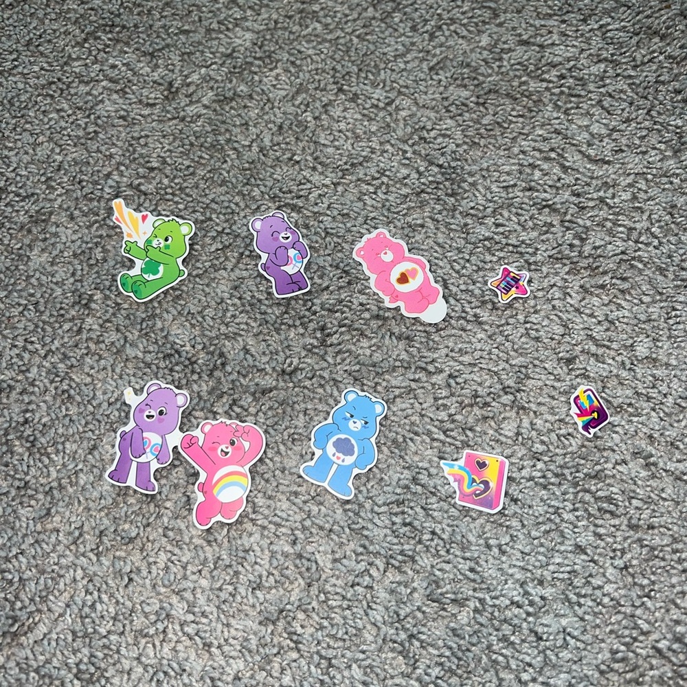 3 for $12 Care Bear Stickers Set